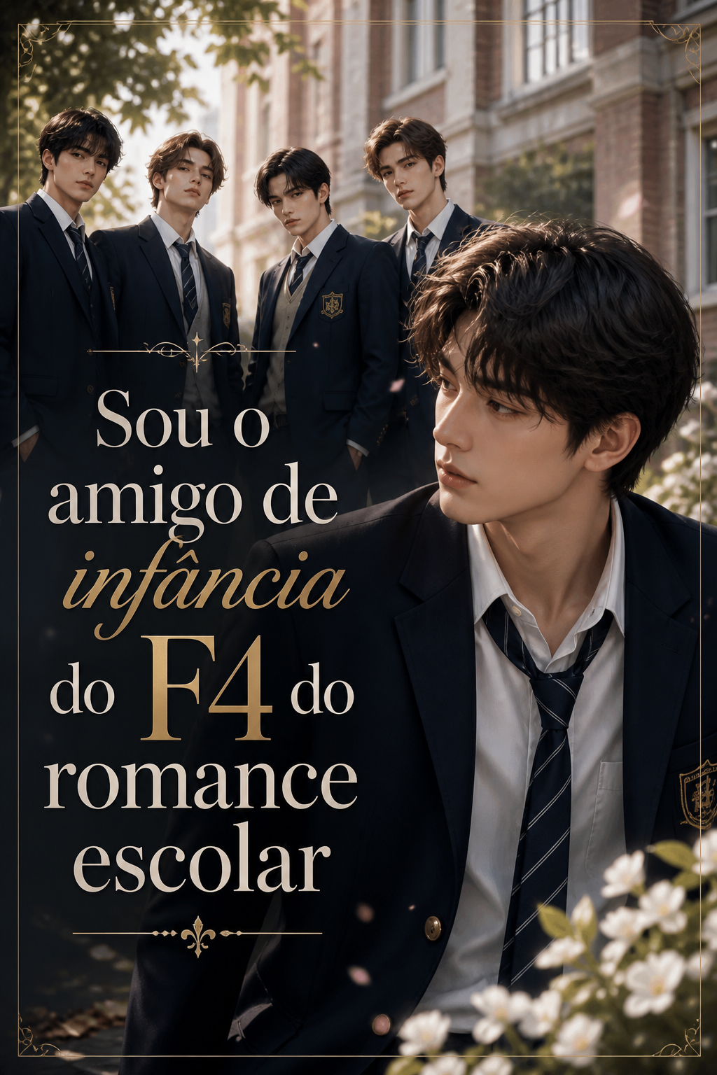 Sou o amigo de infância do F4 do romance escolar